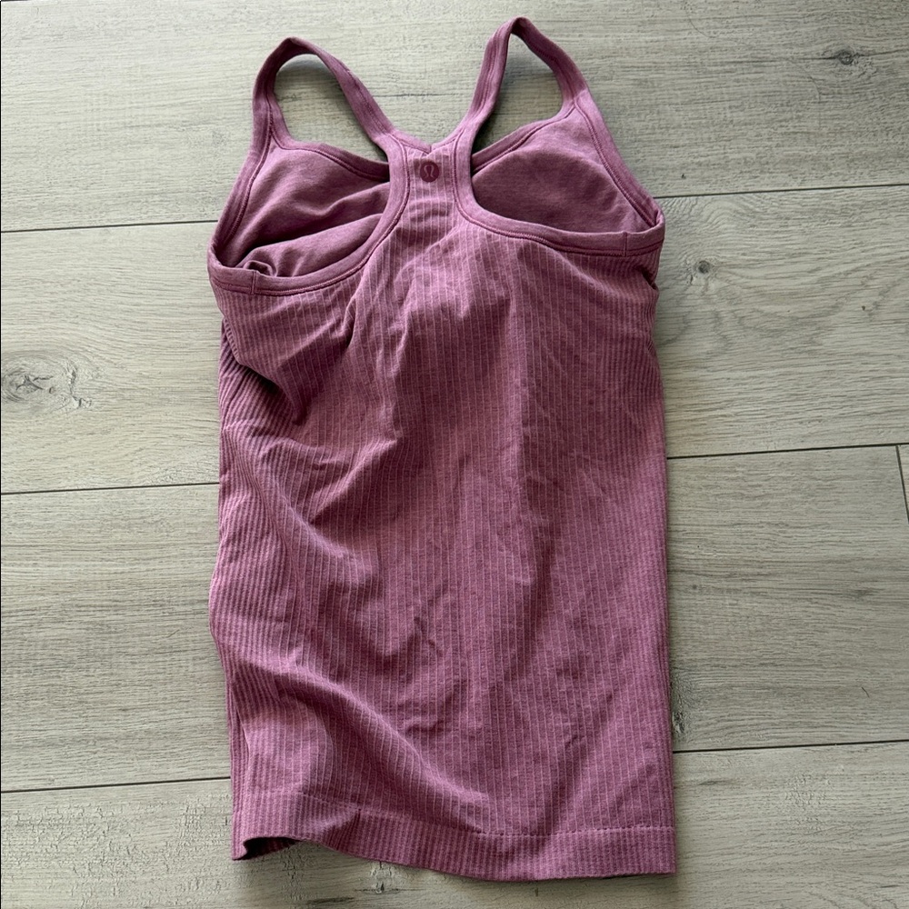 Women's Ebb to Street Ribbed Racerback Tank Top - Pink - Picture 3 of 3